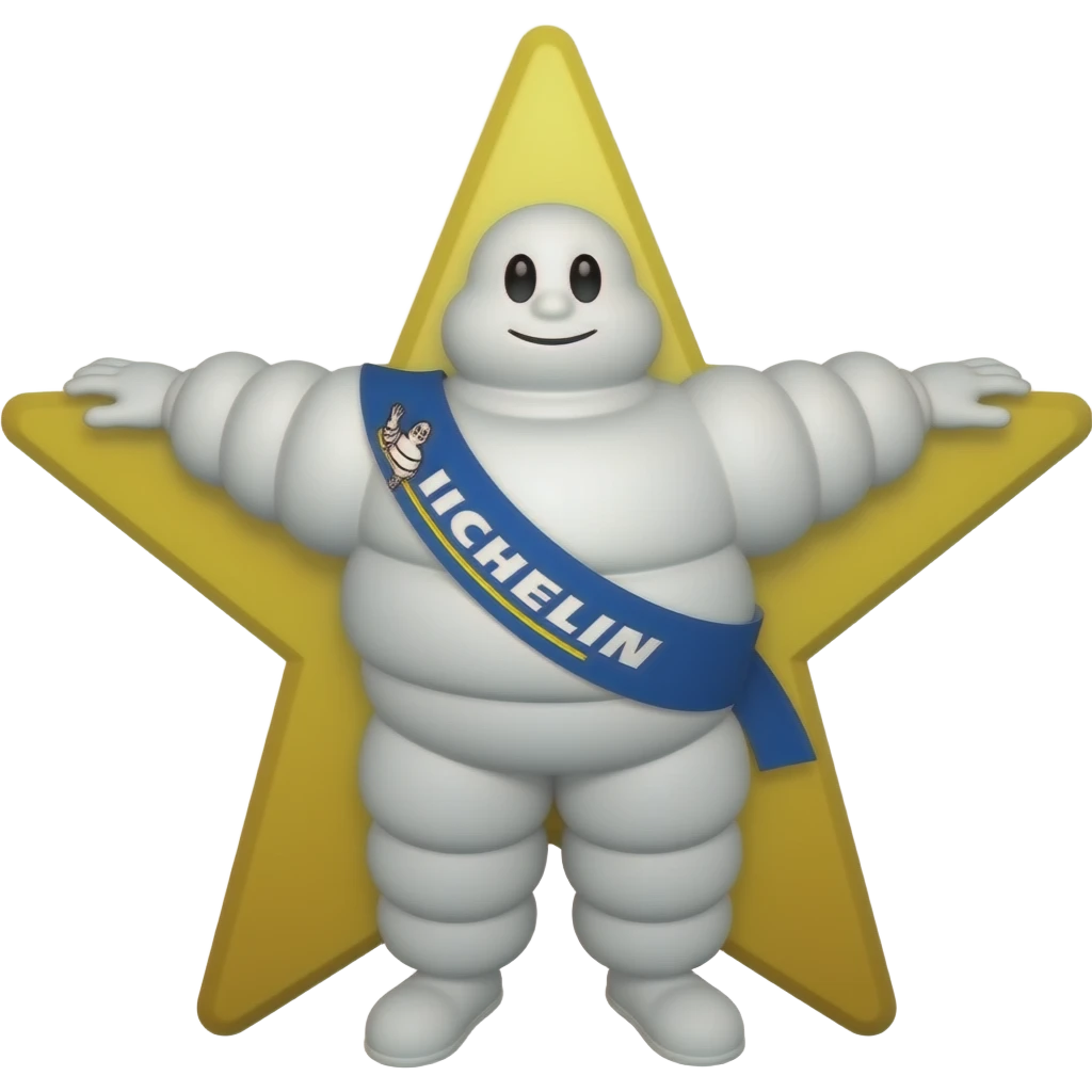 can you create a Michelin star emoji, one that is simply their iconic red star emoji