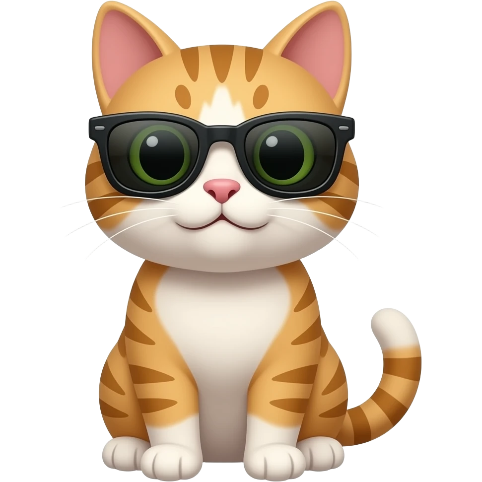 Cat wearing sunglasses emoji