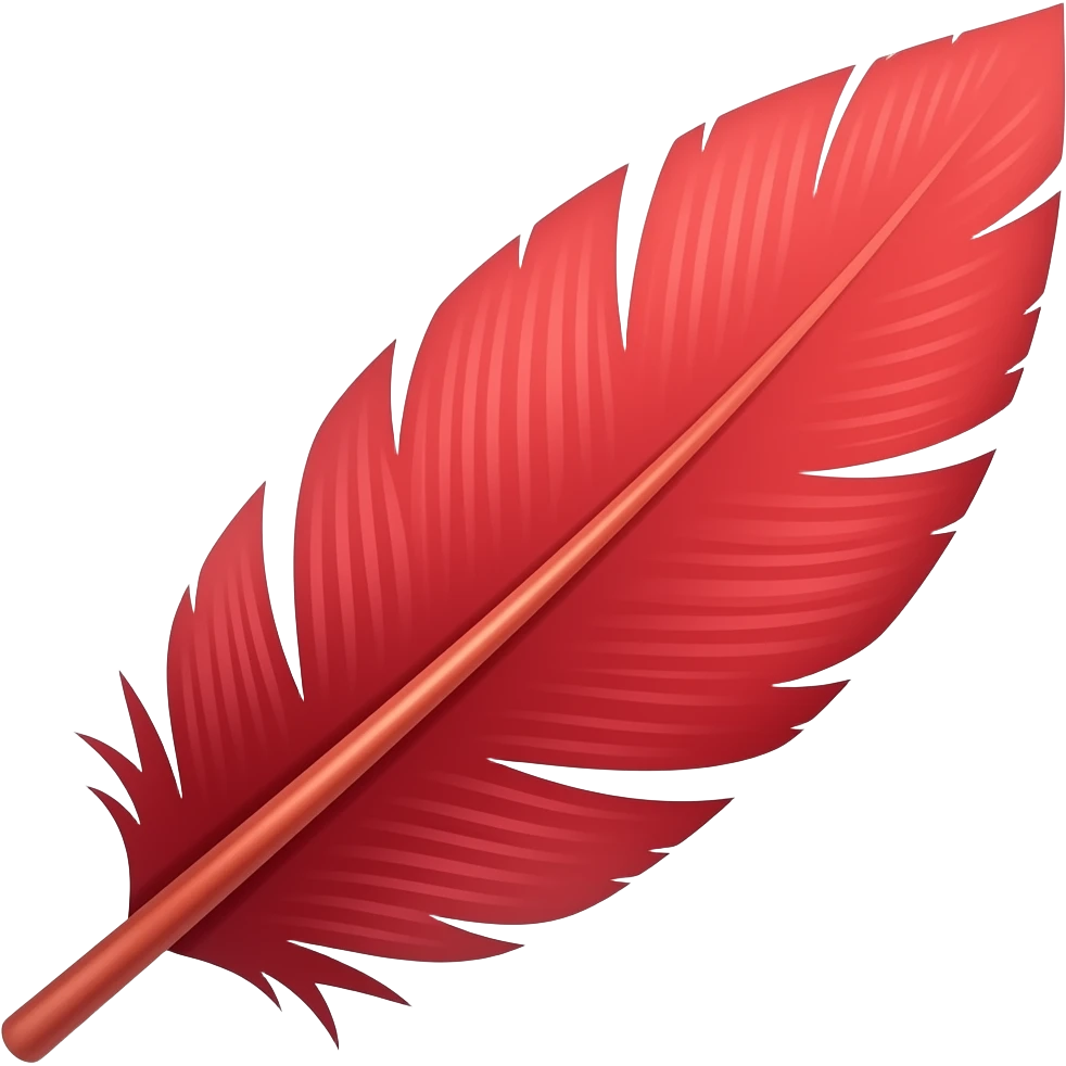red feather emoji