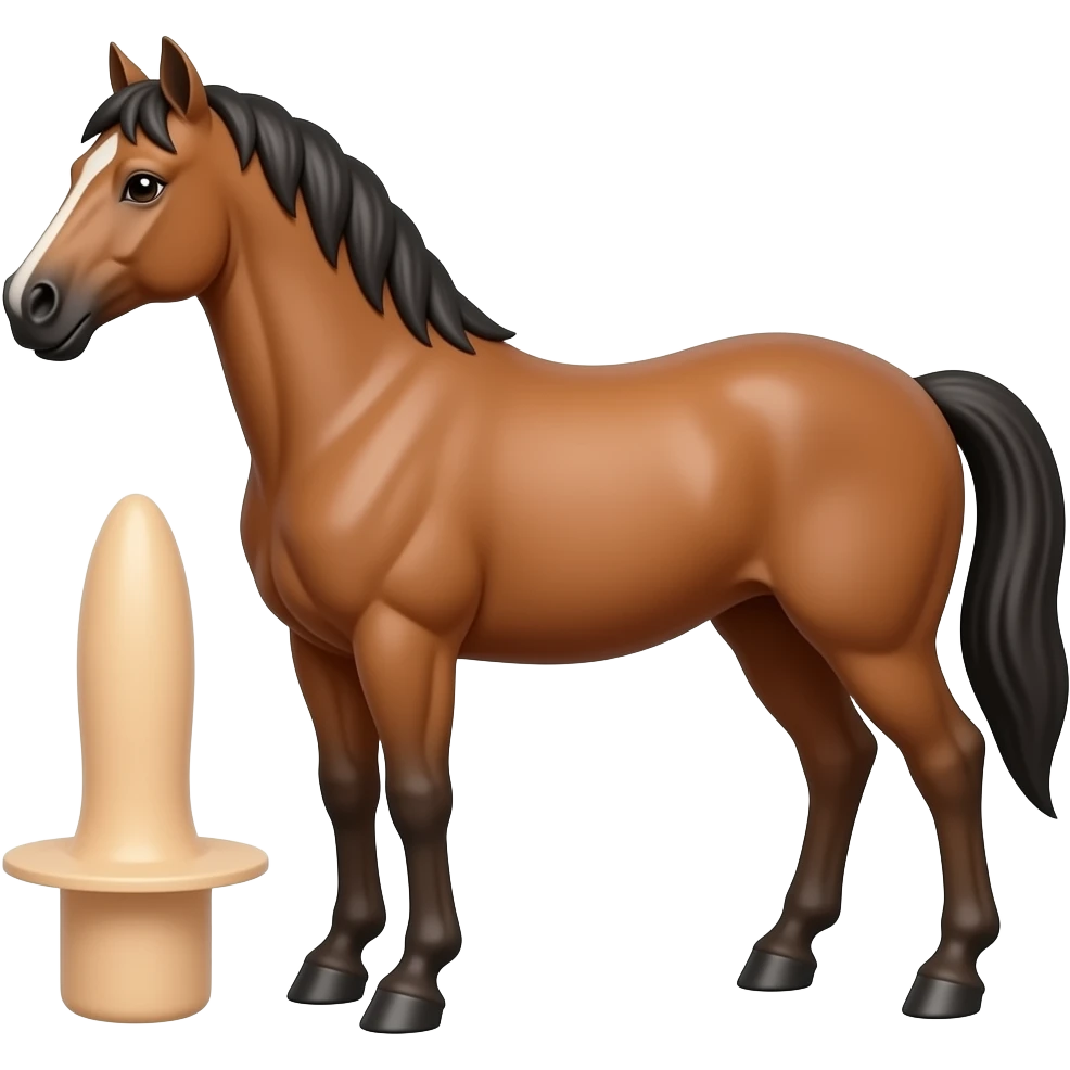 Horse dildo emoji