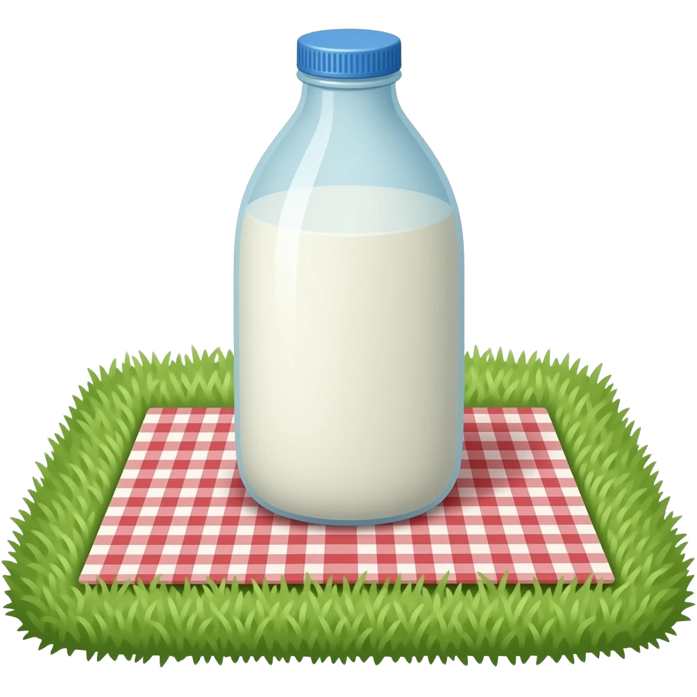 Picnic milk emoji