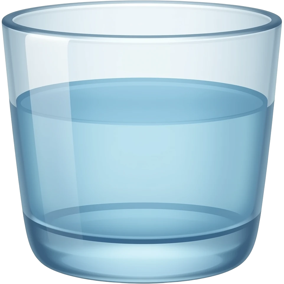 Wasserglas mit Punkte aus Glas emoji