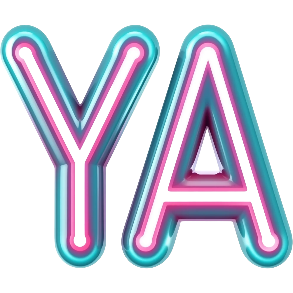bright YA letters emoji | AI Emoji Generator