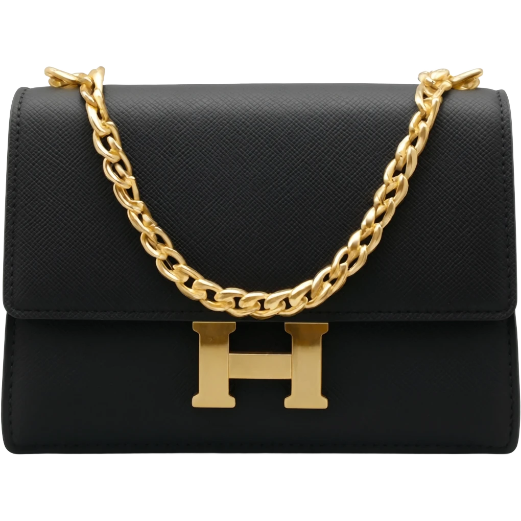 matte black kelly hermes bag gold hardware emoji