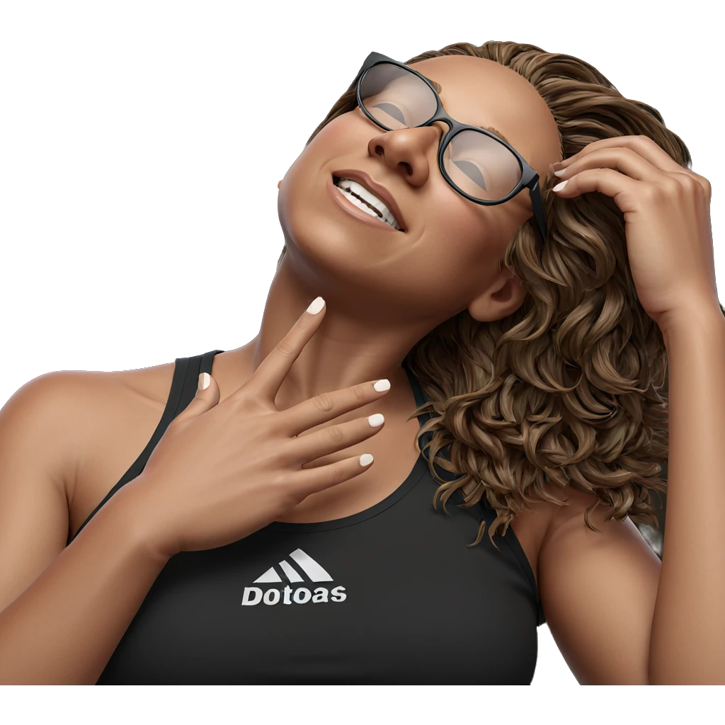 girl with sunglasses and brown hair emoji