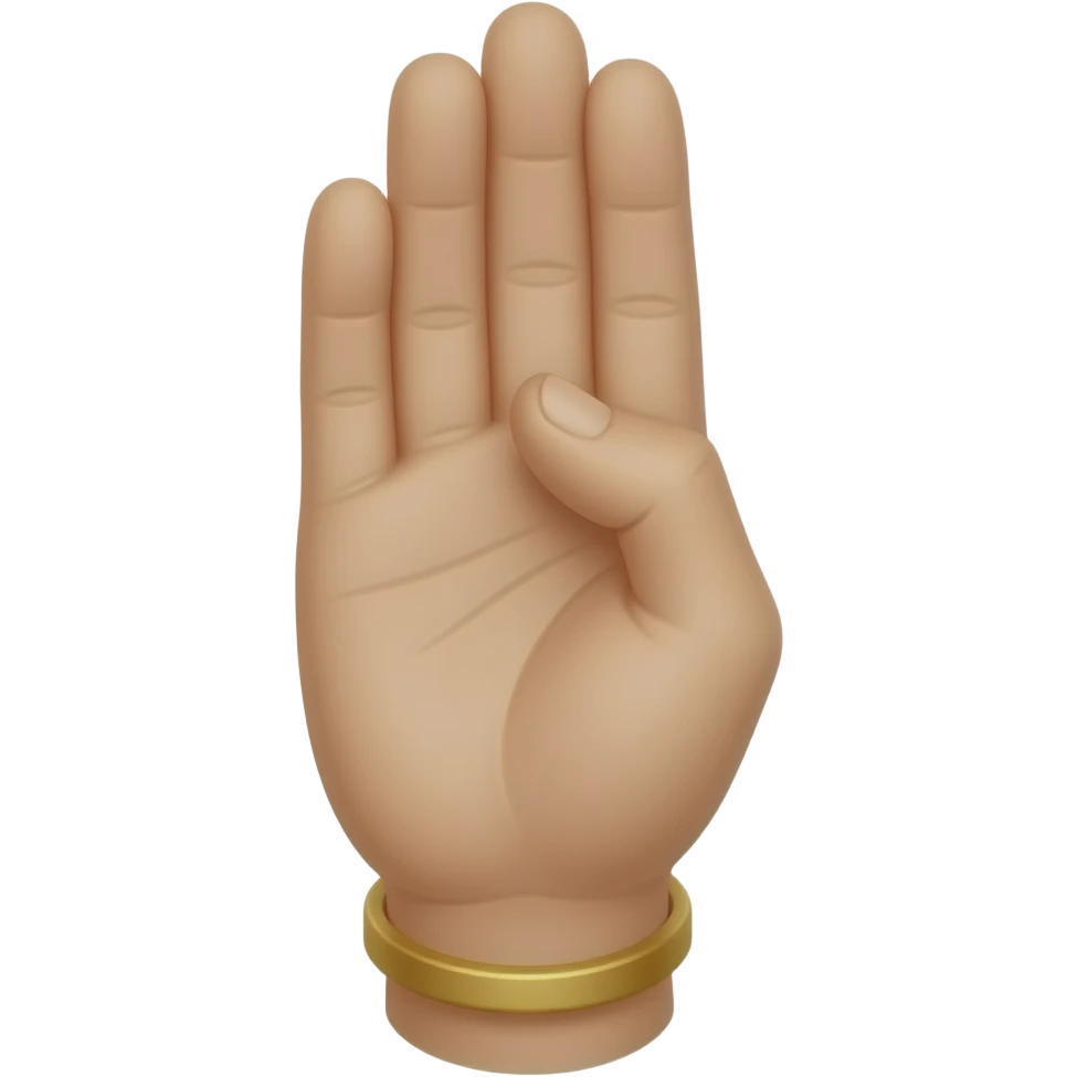 Lord blessings hand emoji