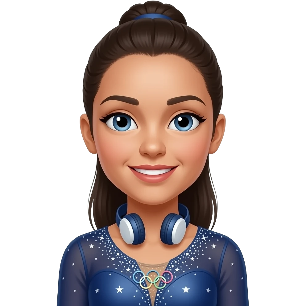 female USA Olympic USA figure skater emoji