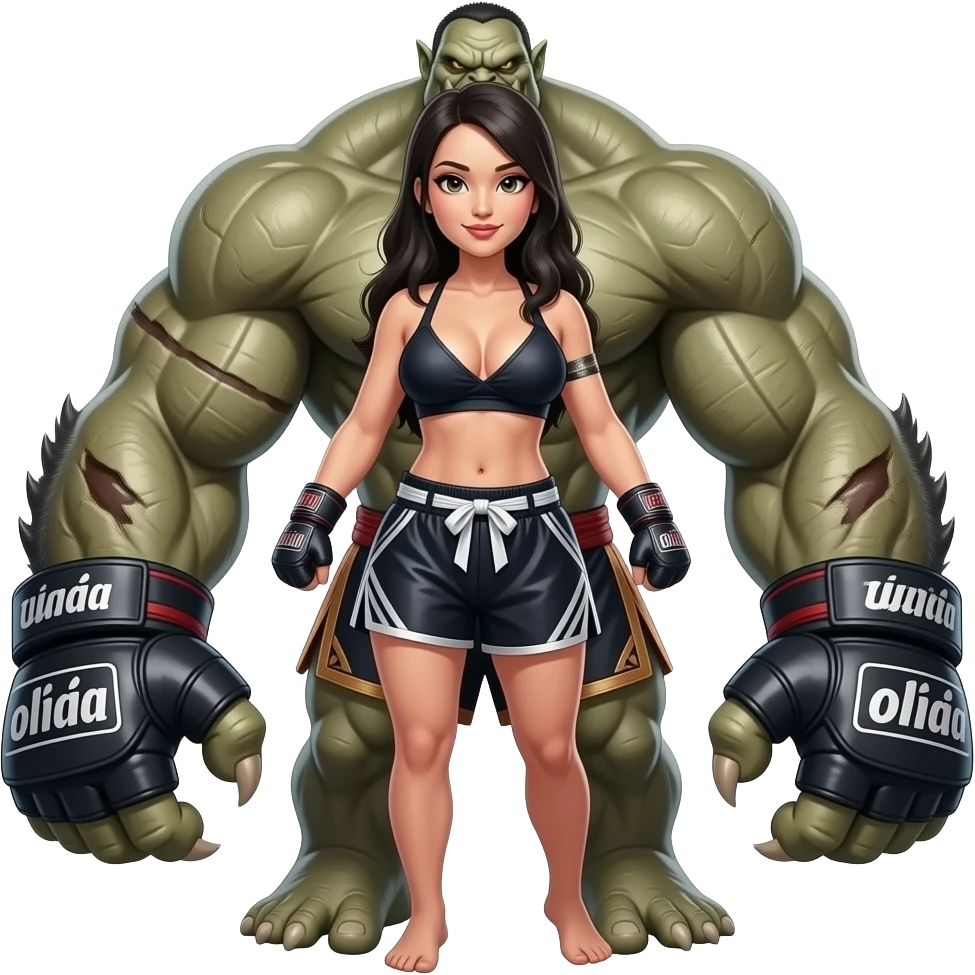 Sexy female, Muay thai monster Boobs More monster emoji