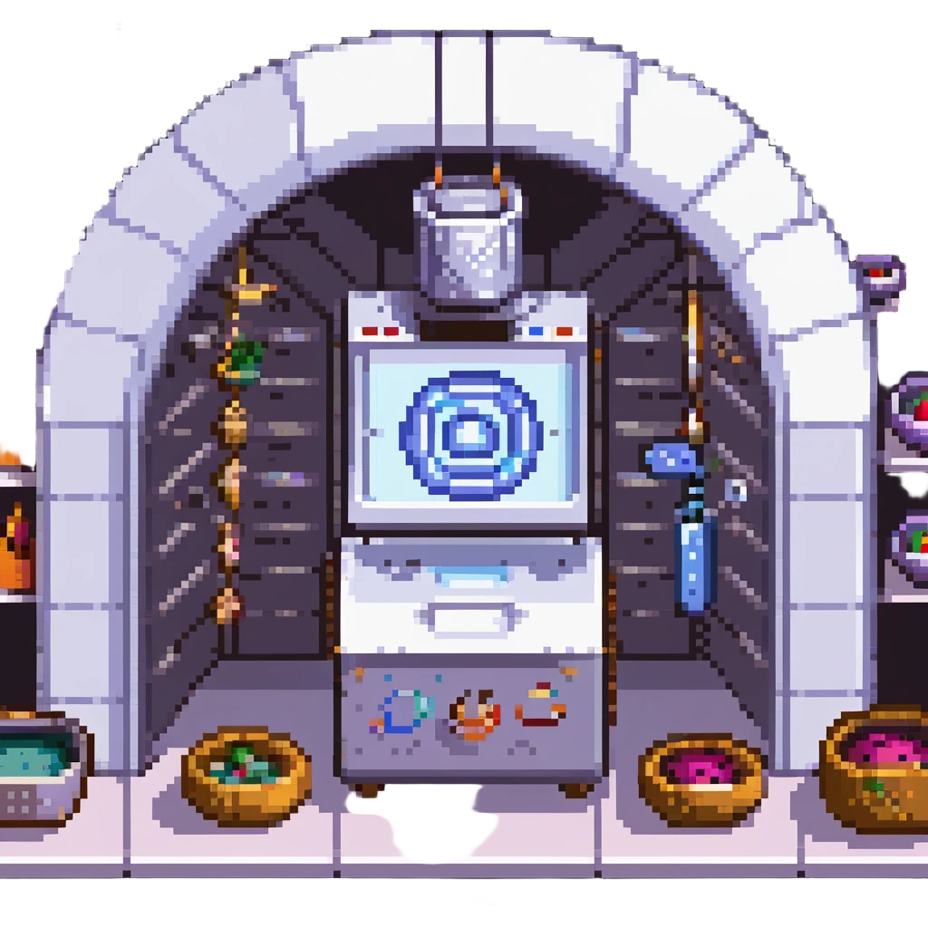 A transcendent baker manipulating timelines and alternate realities to bake. Ingredients phase in from other dimensions, and the oven warps space itself. UI is fragmented, shifting, and surreal—portals, time loops, and morphing recipe glyphs. emoji