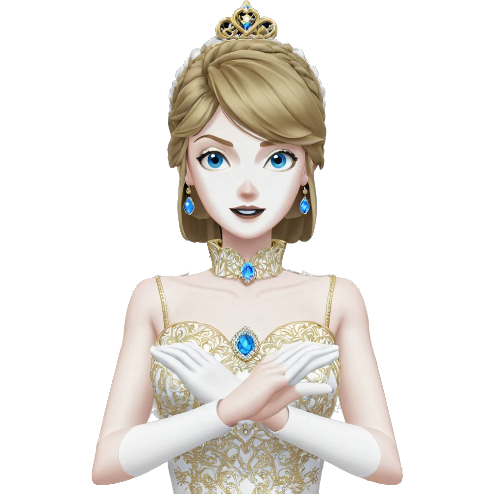 bridal beauty with blue eyes emoji