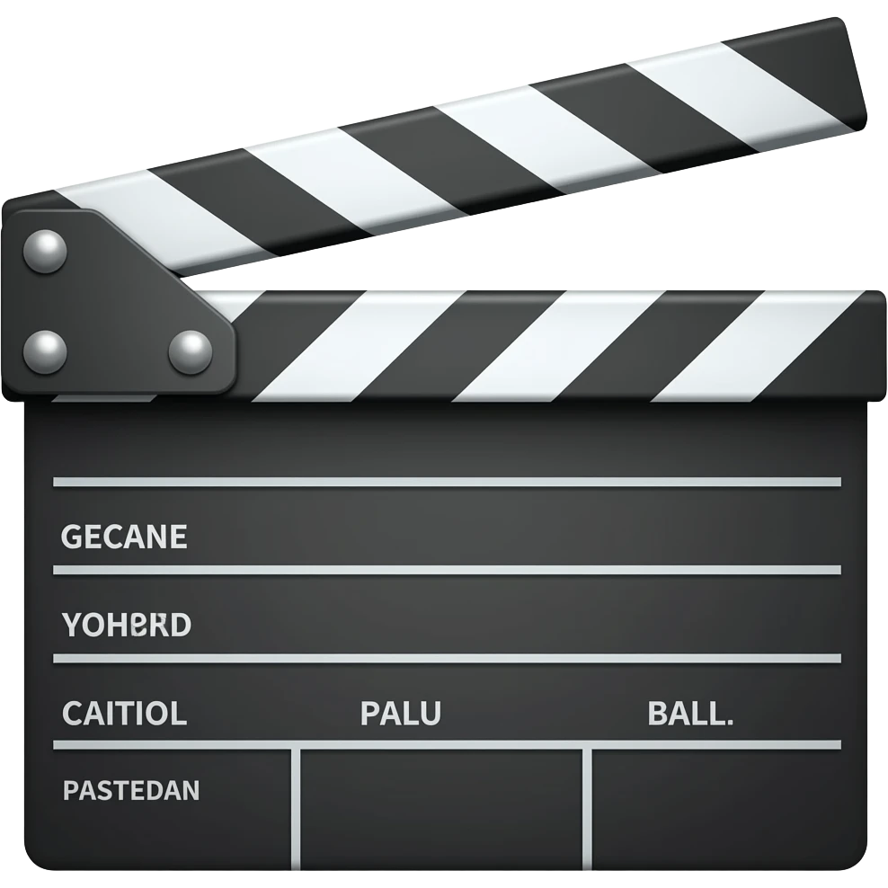 film çekim tahtası emoji