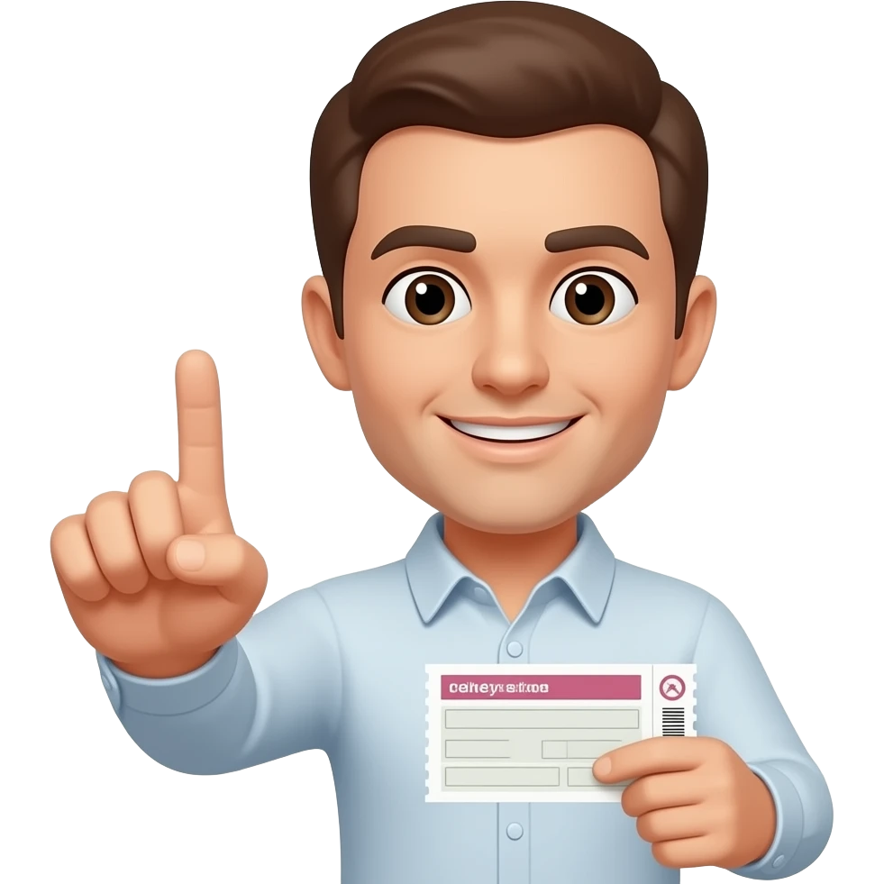 okay ticket received emoji