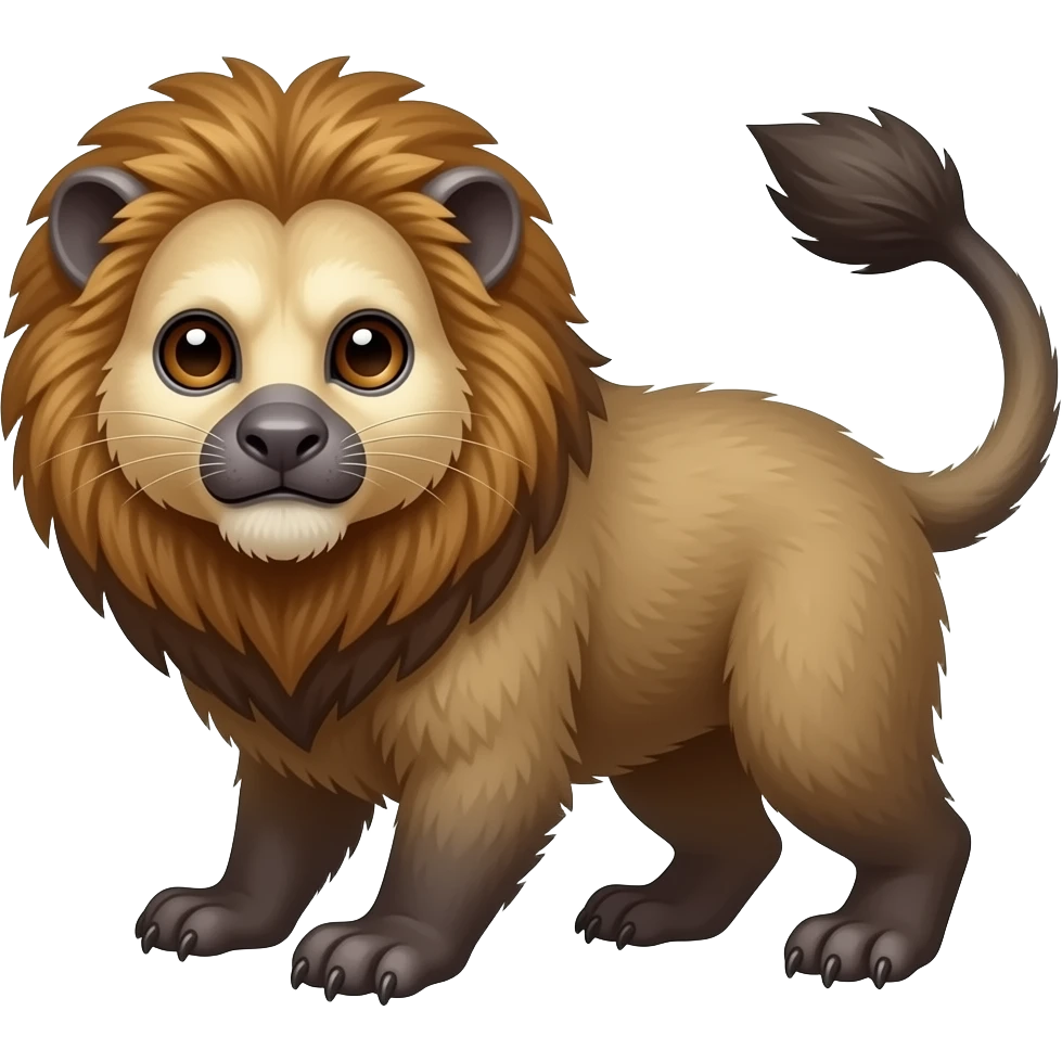 Cotton-top-Tamarin-Opossum-Lion-hybrid emoji