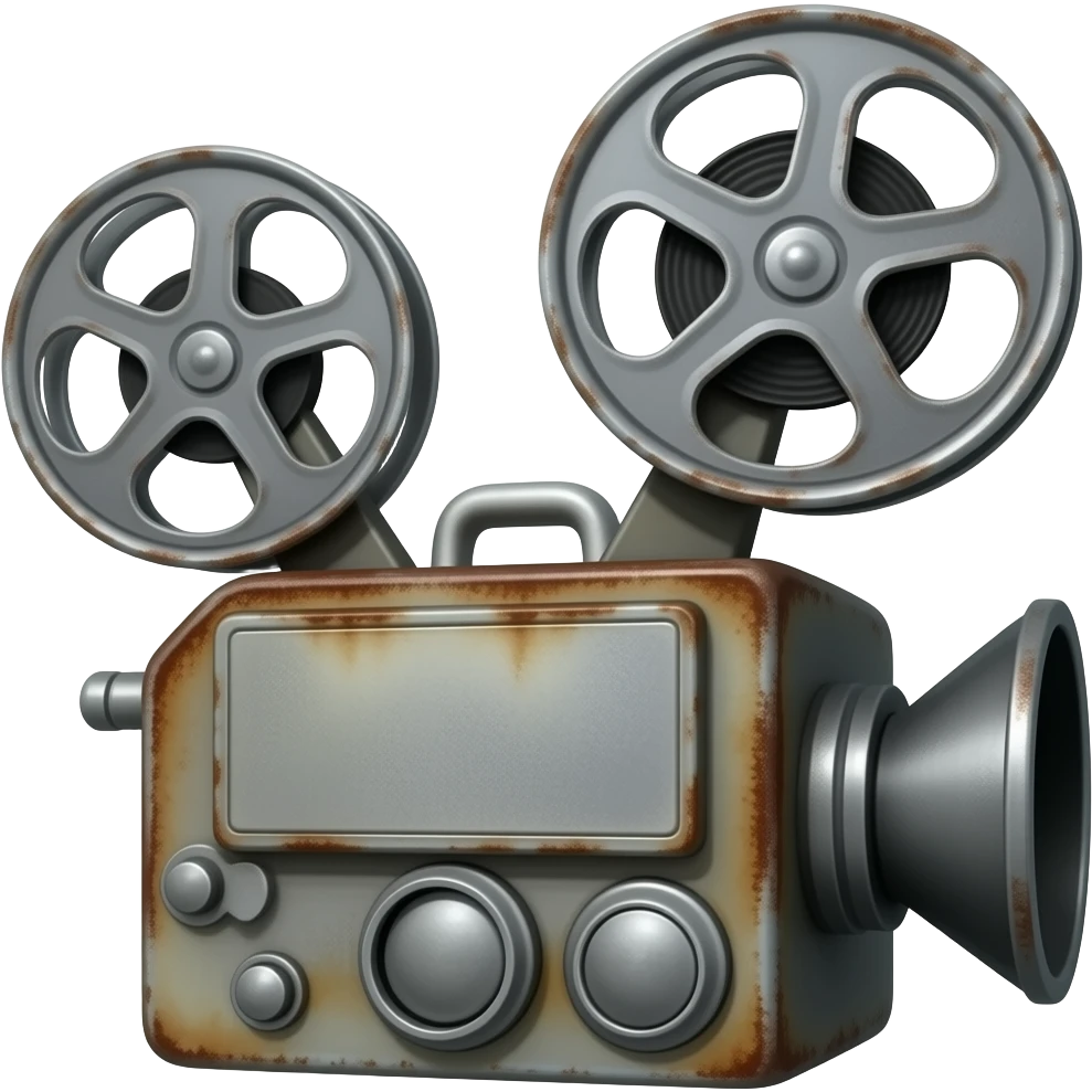 Old Rusted Film Projector emoji