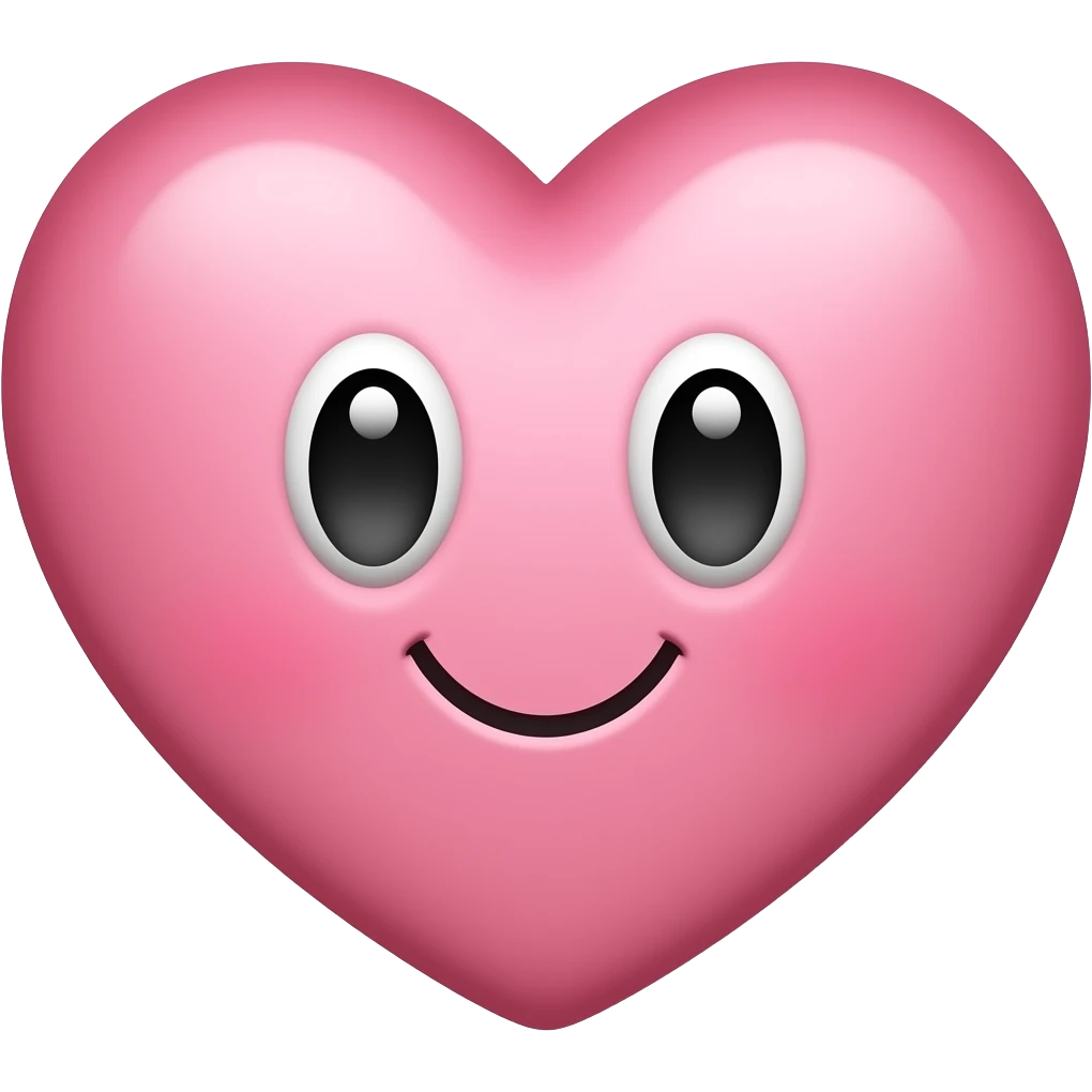 Cute heart emoji