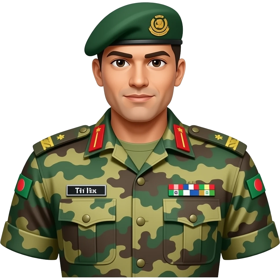 Bangladesh Army uniform emoji