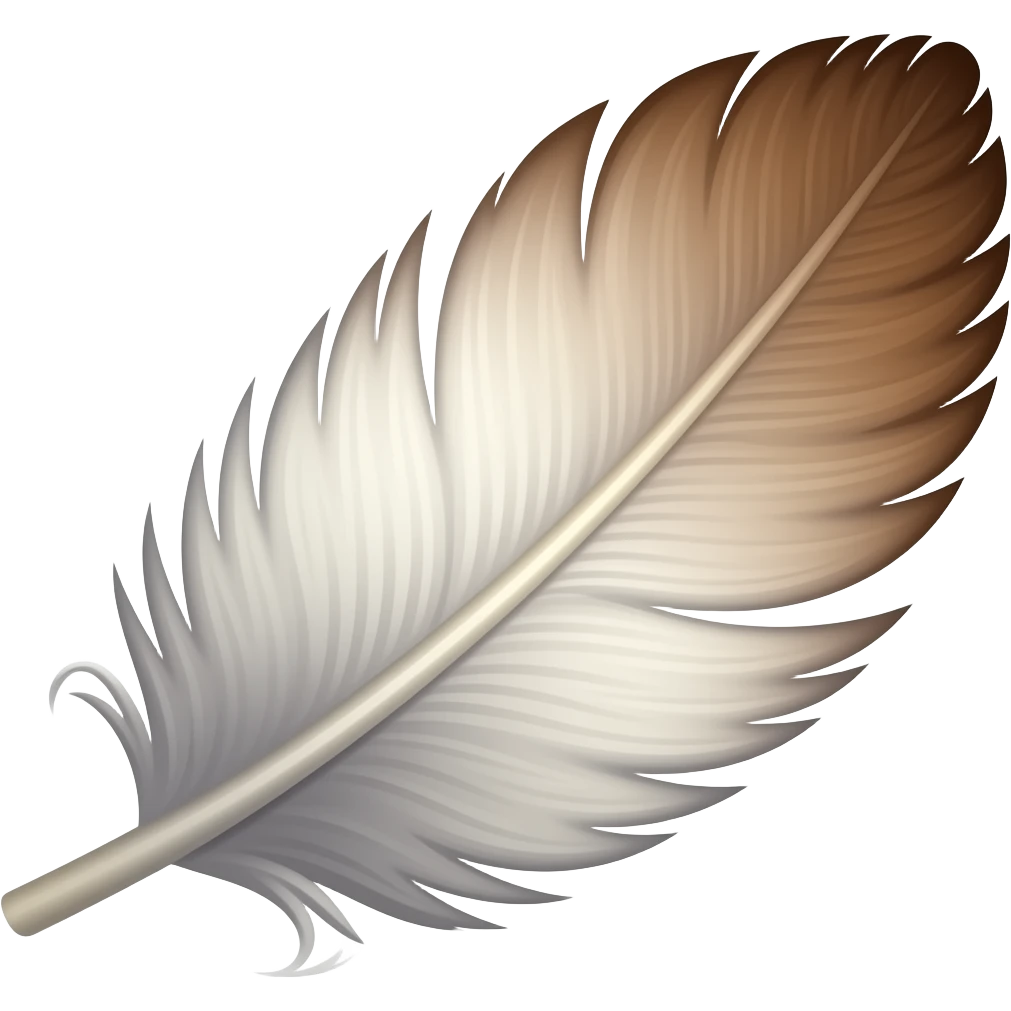 Fluffy feather emoji