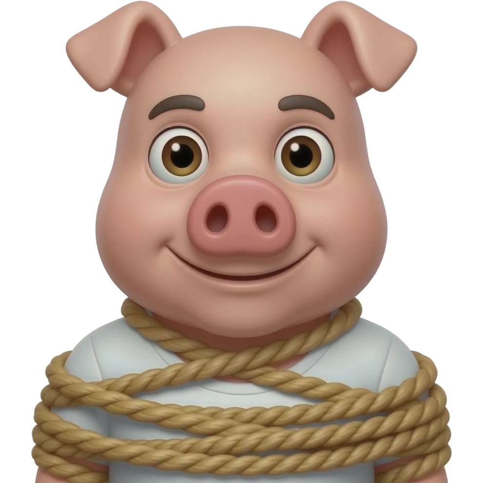 Hogtied person emoji