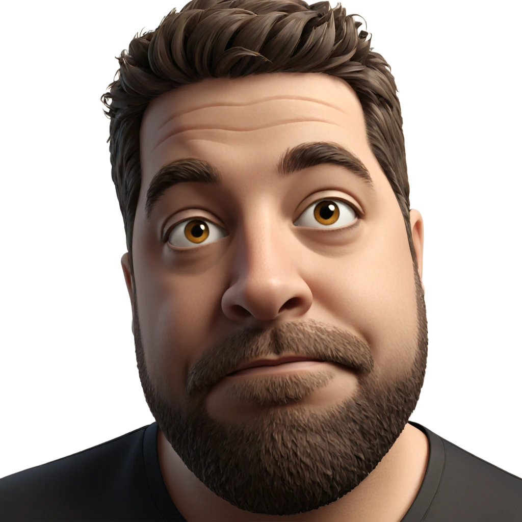 male portrait with beard emoji