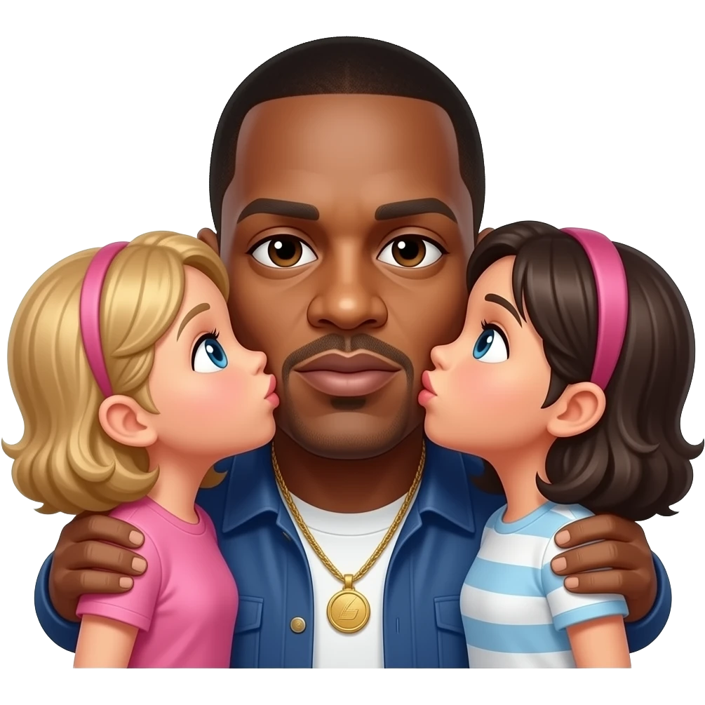 P Diddy kissing kids emoji