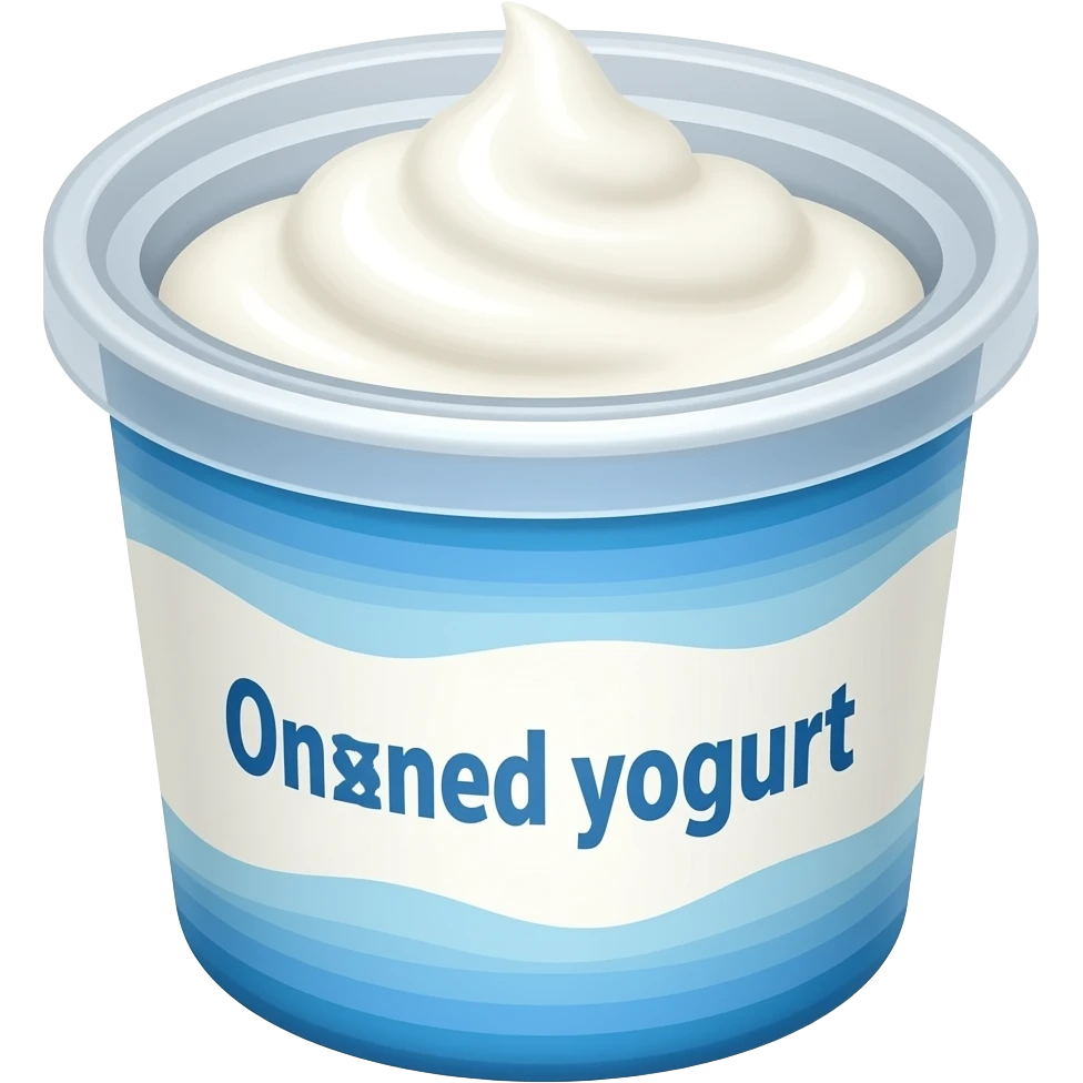 unsweetened yogurt emoji