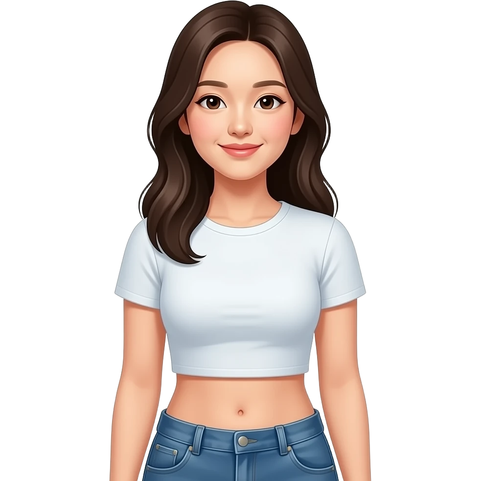 복근 있는 한국 여자 emoji