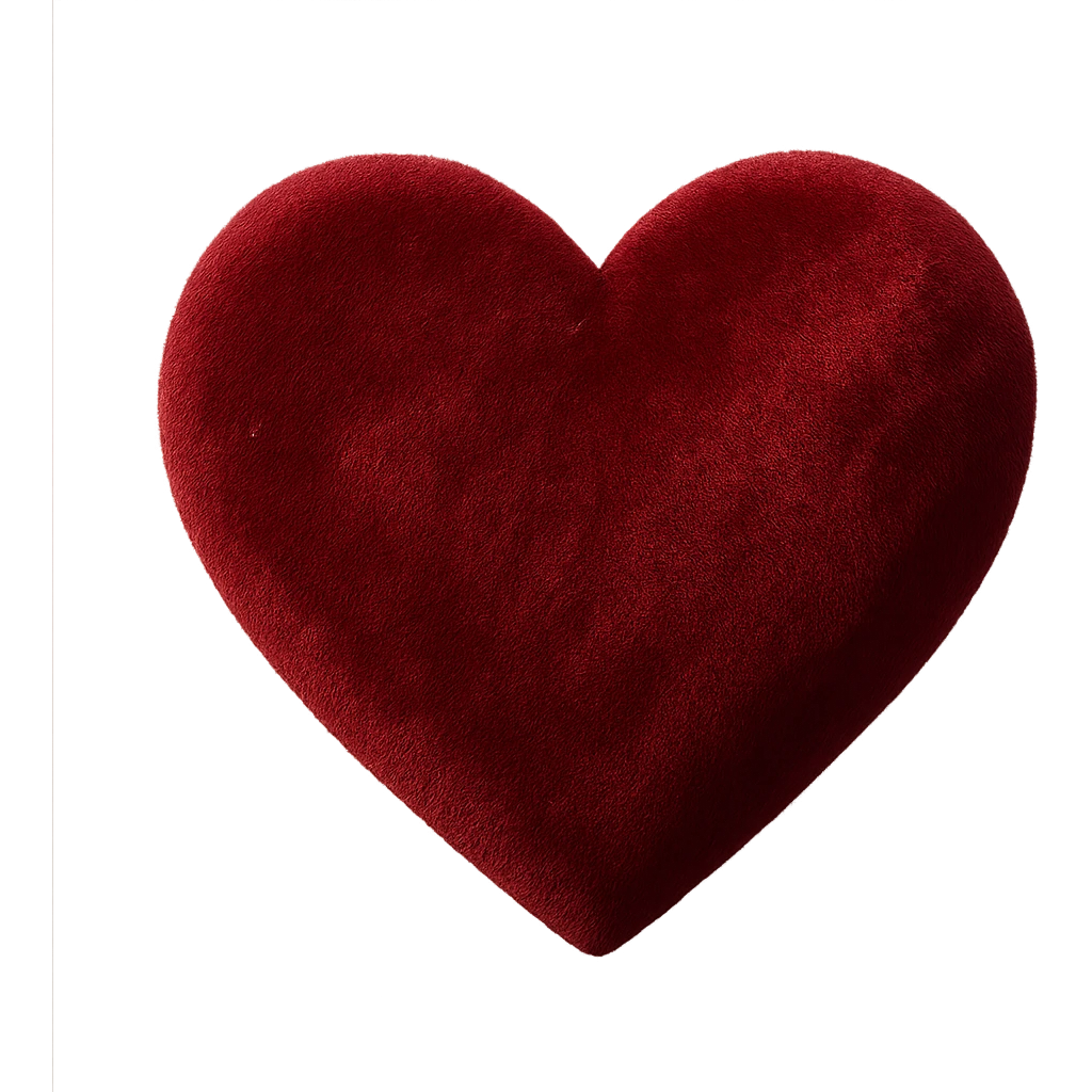 heart with a velvet texture emoji