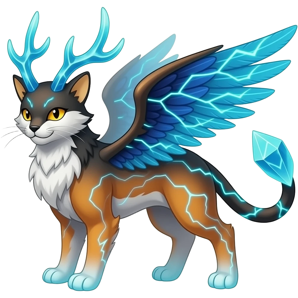 Ory-Vernid-Luxray-Trico-Pokémon-Fakémon-hybrid-animal-creature emoji