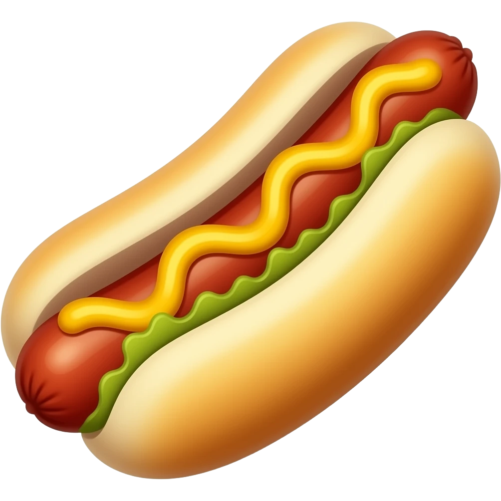Hot dog emoji