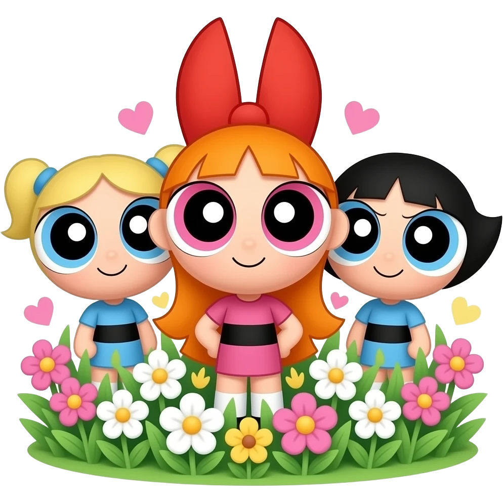 Power puff girls blooms emoji