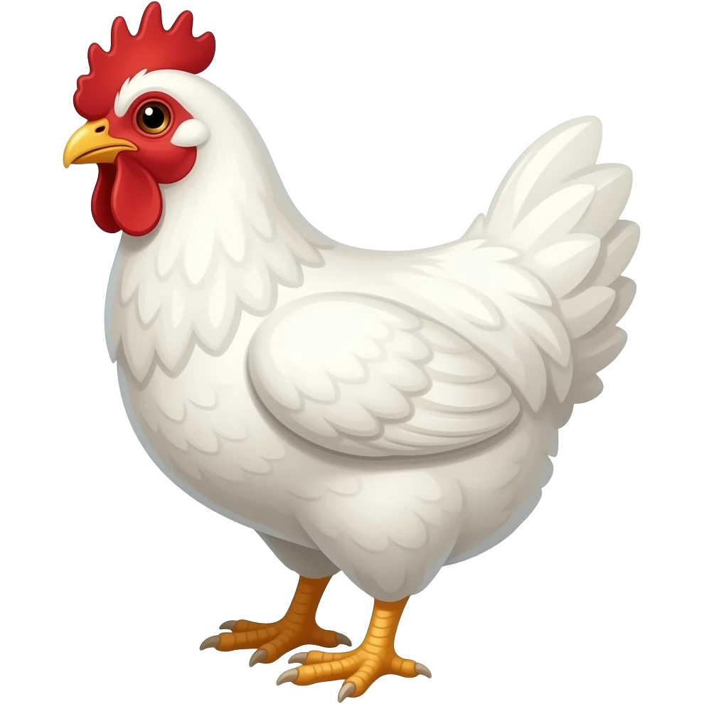 white Chicken emoji