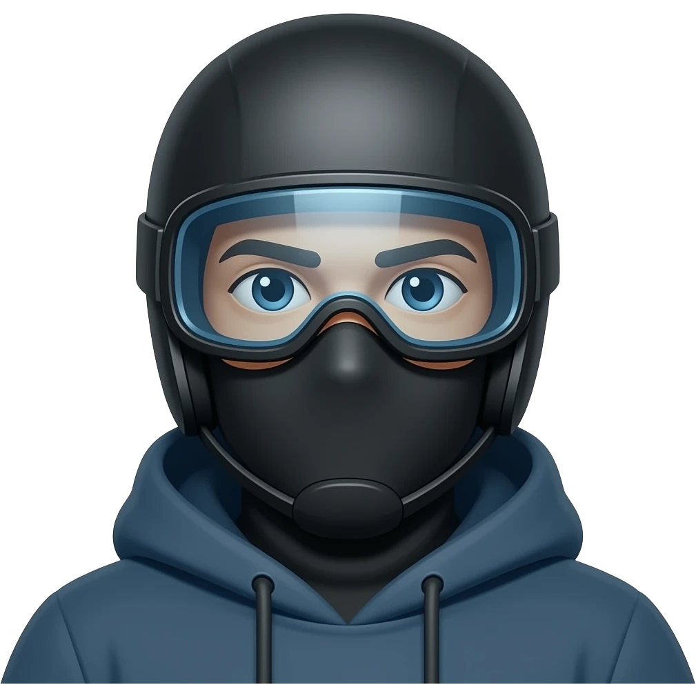 Ski mask robber emoji