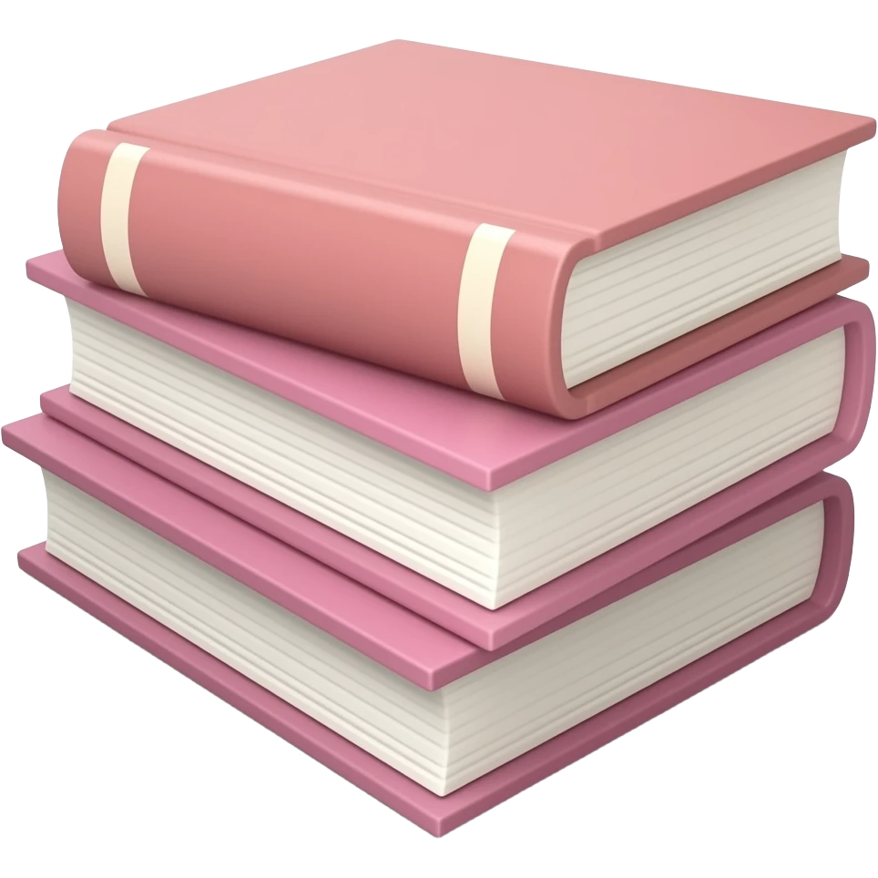 Libros rosa emoji