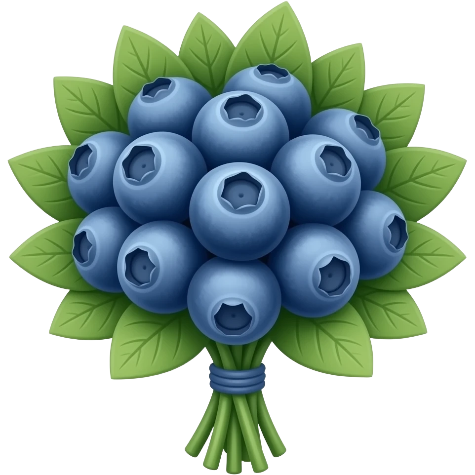 blueberry bouquet emoji