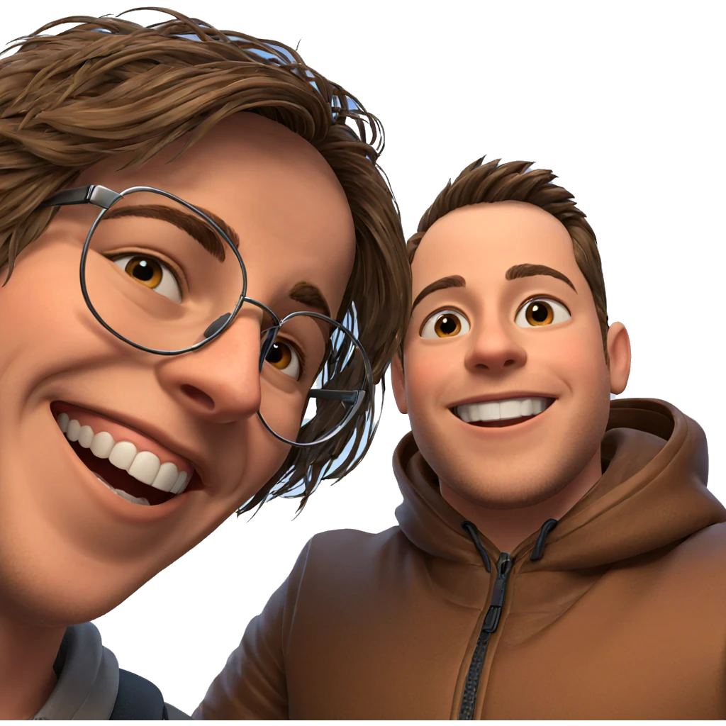 happy boys sharing a moment emoji