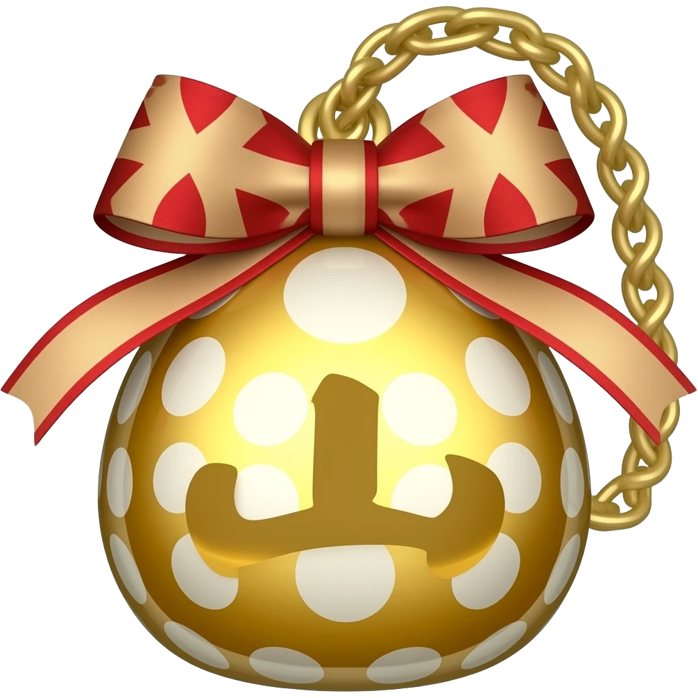 Japanese charm for luck emoji