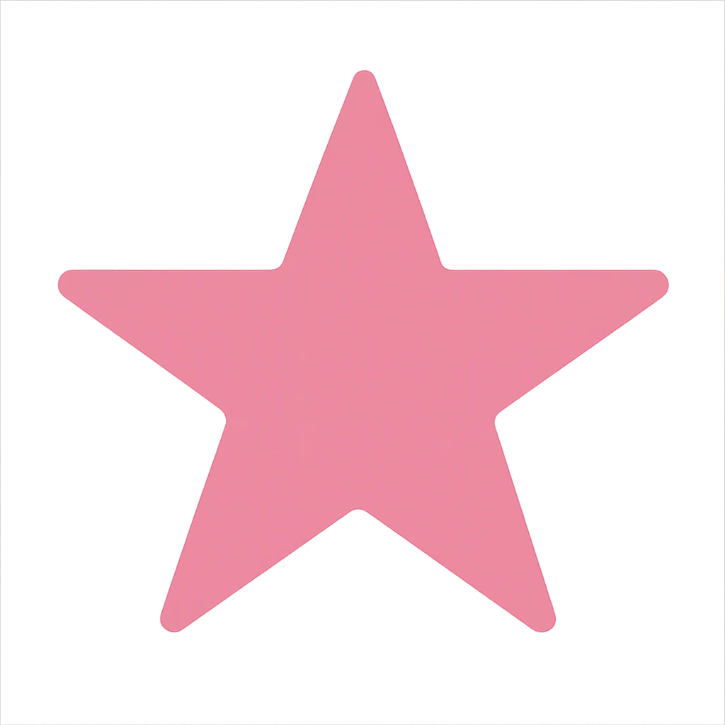 pink star emoji