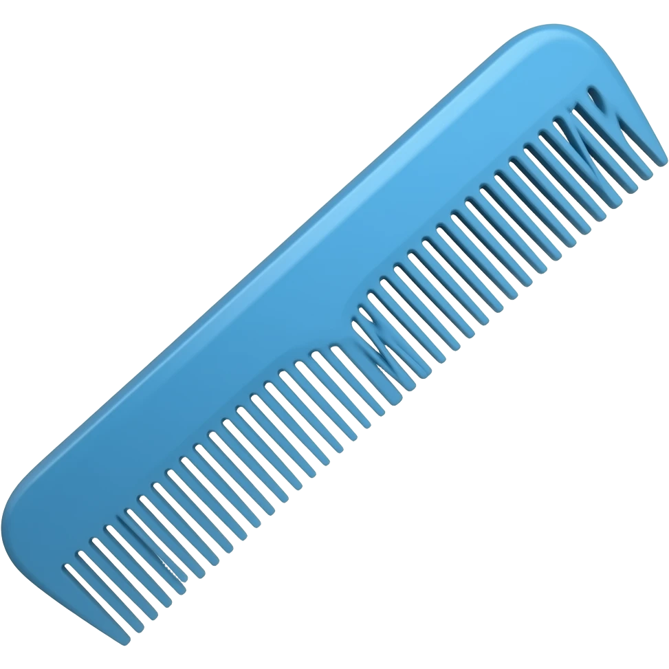 the comb is blue emoji