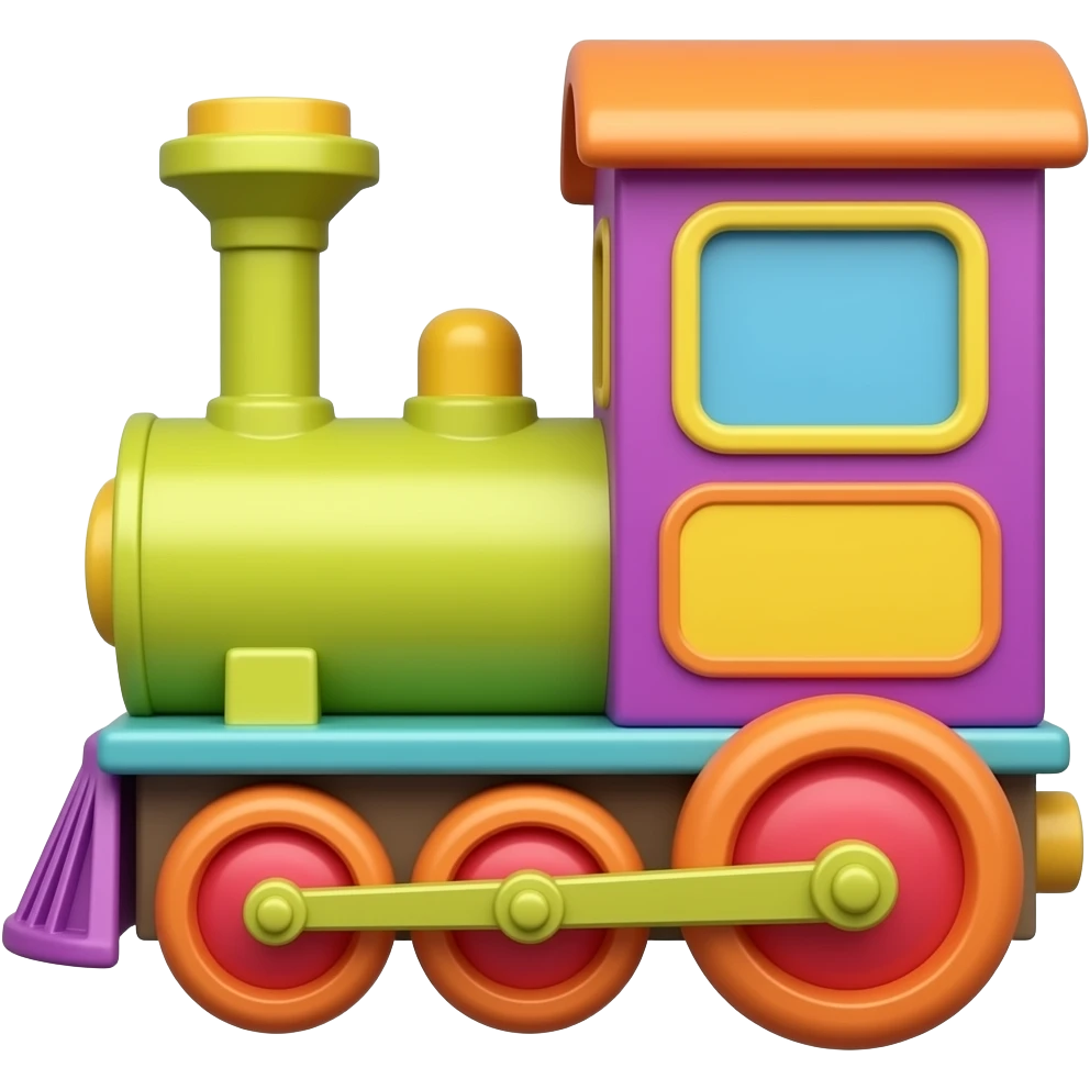 Toy choo choo train emoji