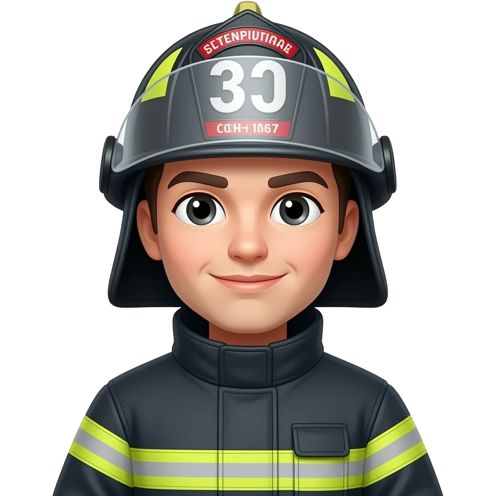 Bombero verde. emoji