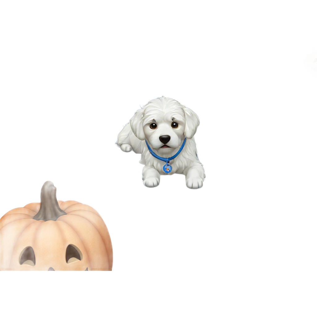 dog by halloween window emoji
