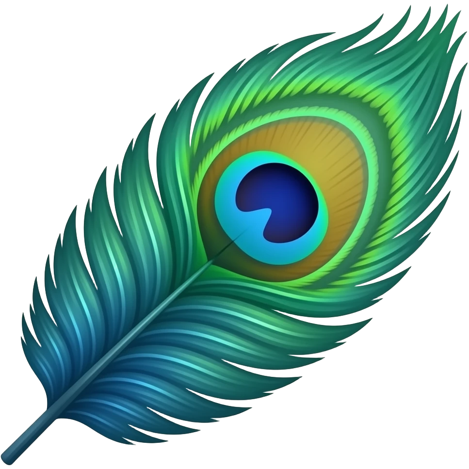 Peacock feathers emoji emoji