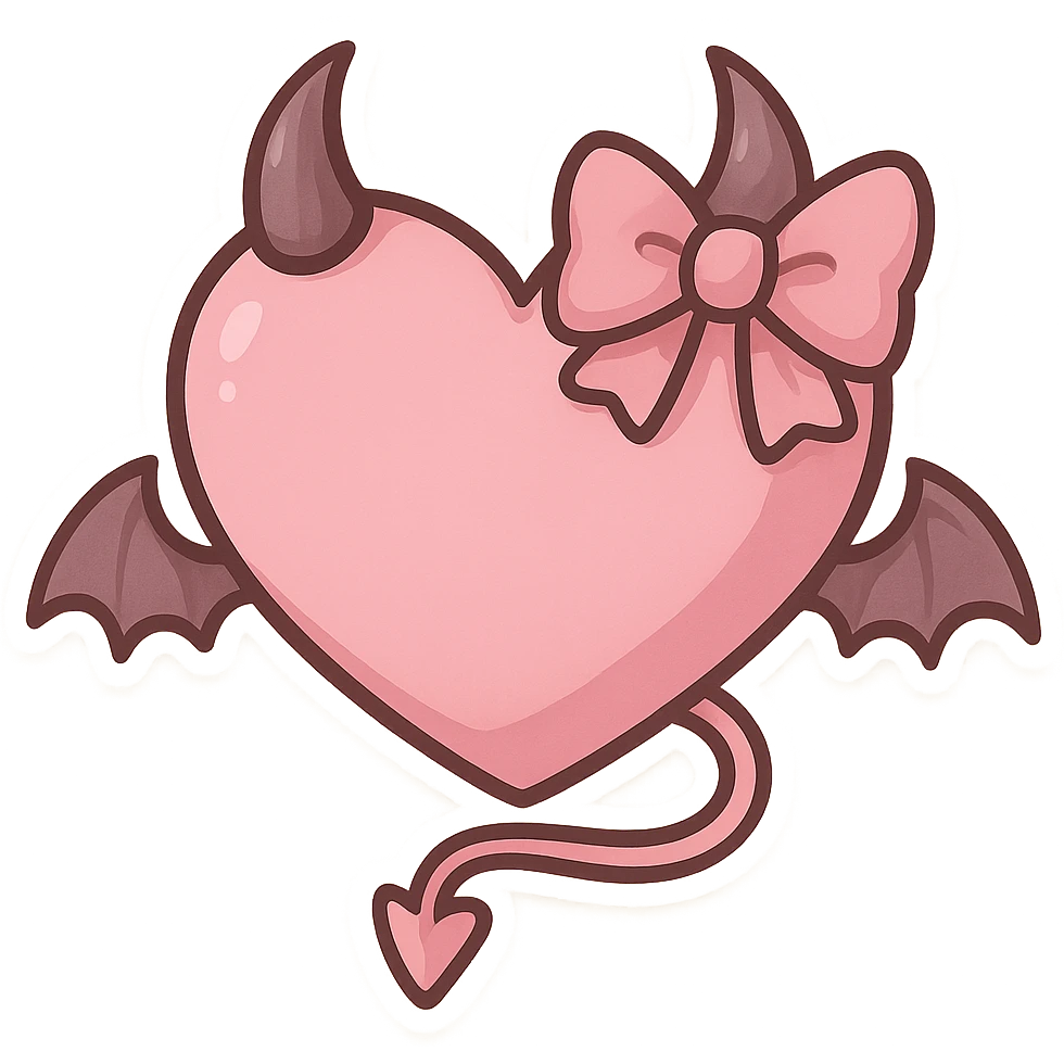 Goth pink object emoji