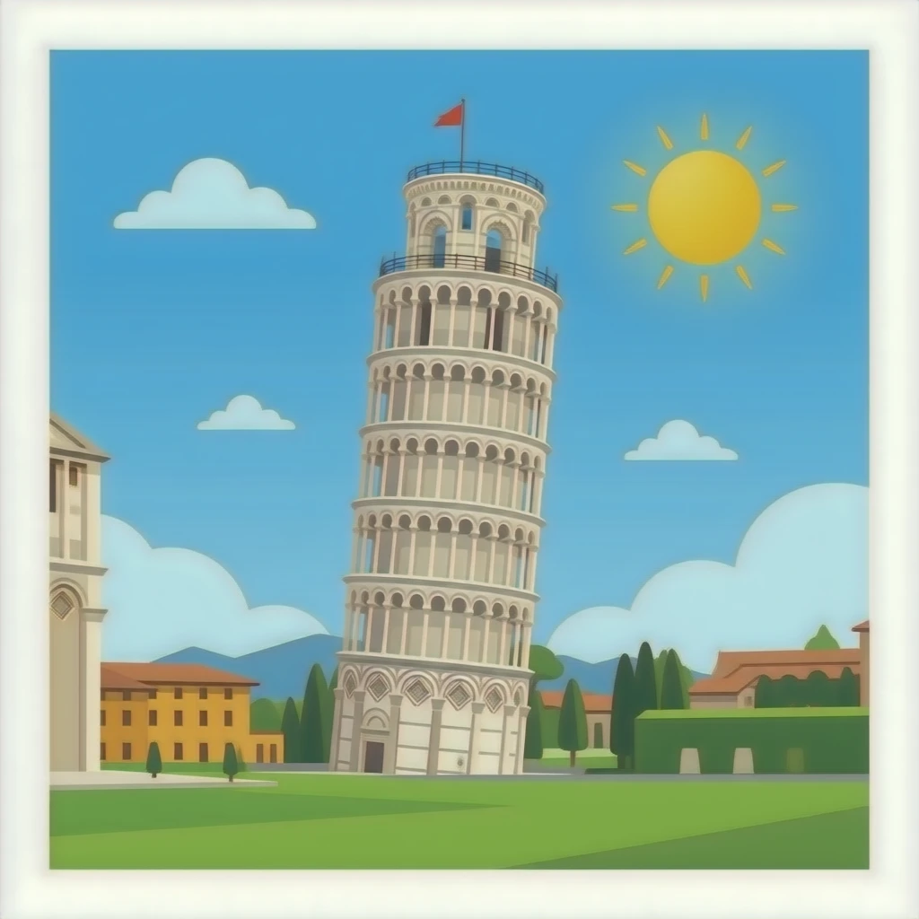 Pisa tower emoji