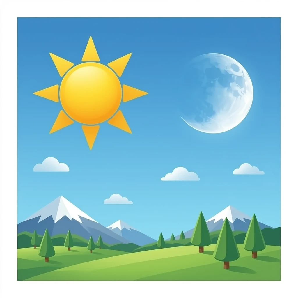 sun and moon together emoji