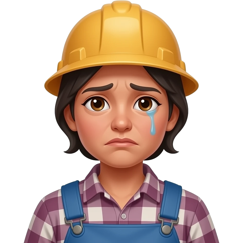 poor migrant workerwomen unhappy emoji