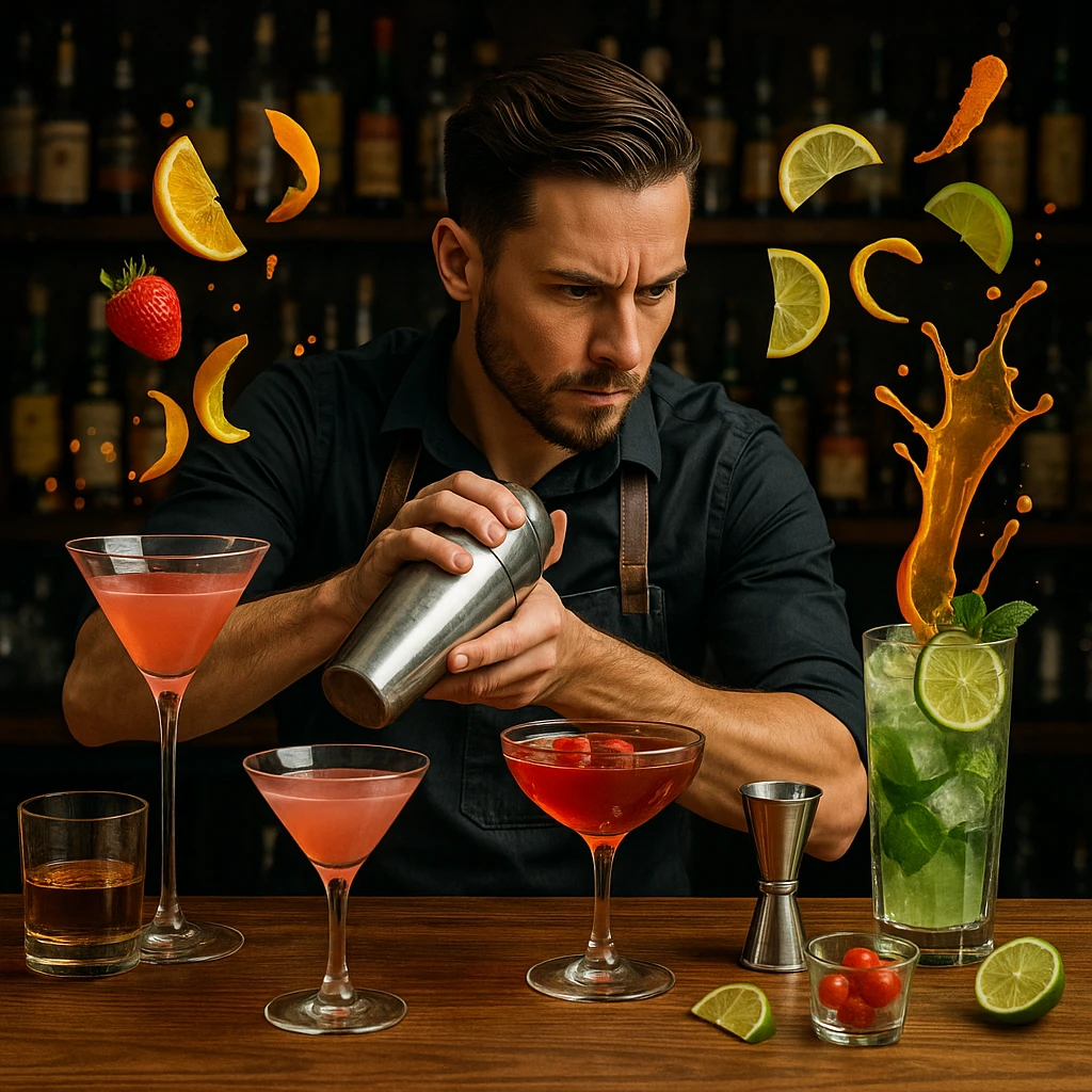 bartender mixing drinks emoji