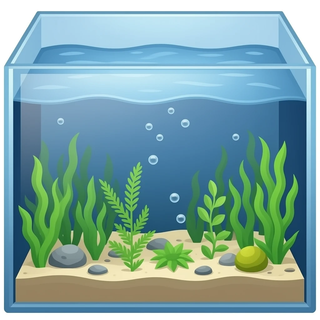 aquarium epmty, witout fish emoji