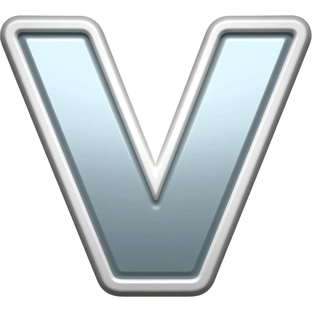 v alphabet emoji