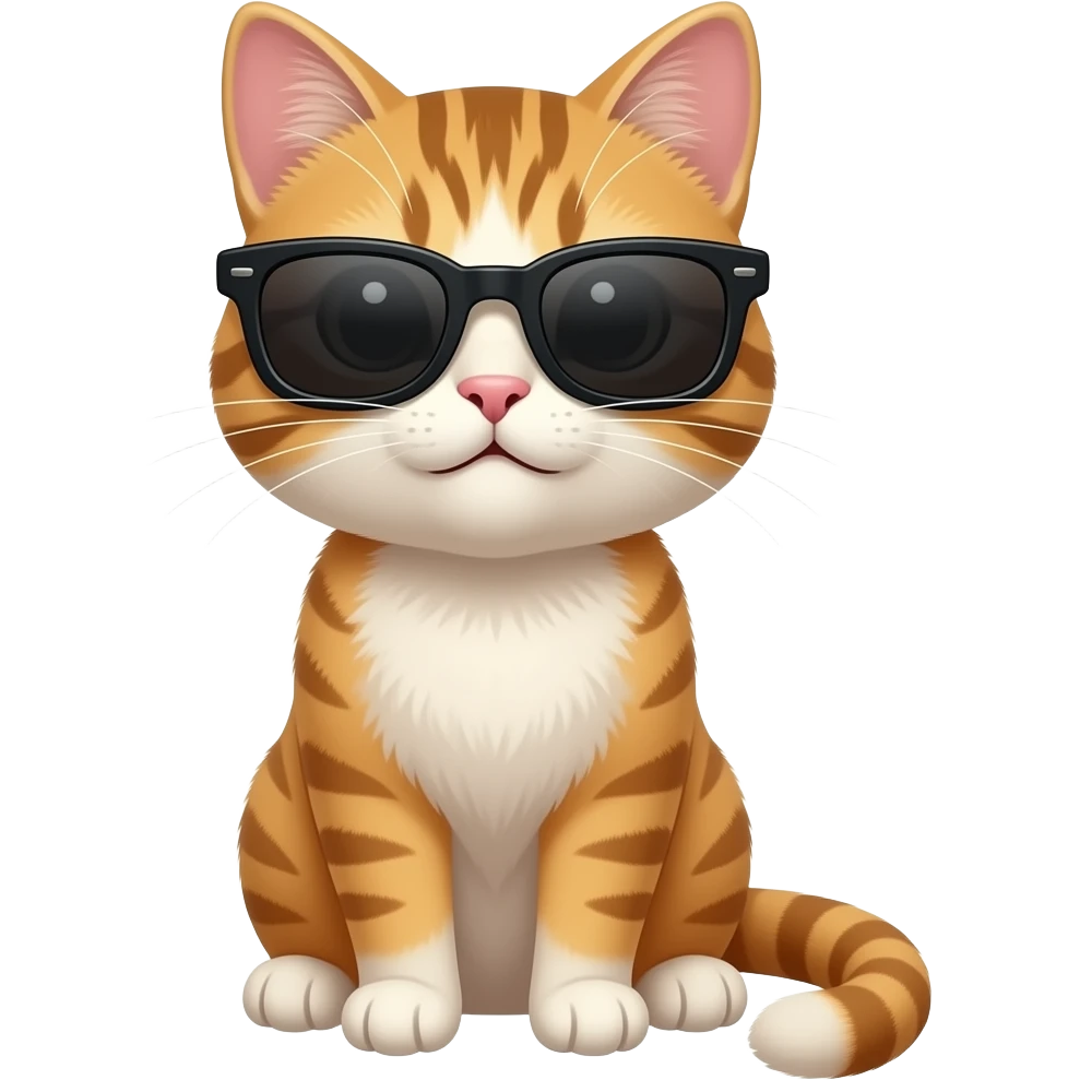 Cat wearing sunglasses emoji
